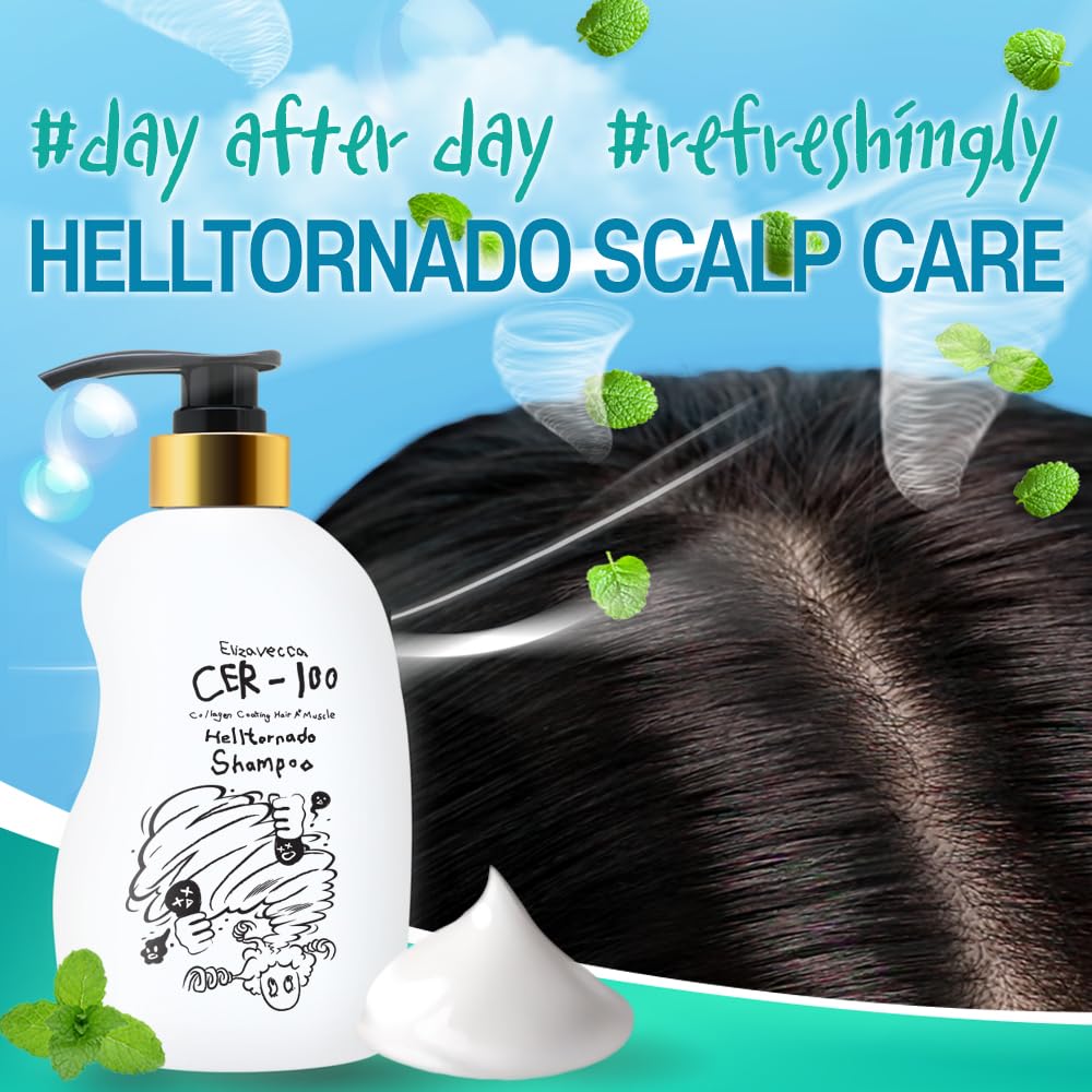 Elizavecca, Champú para tornado muscular y capilar con recubrimiento de colágeno CER-100, 500 ml