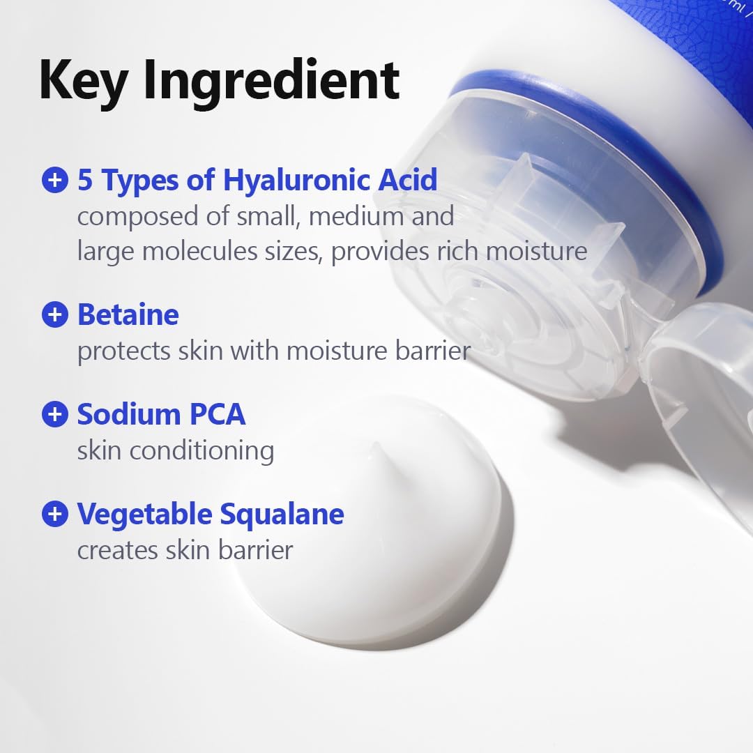 ISNTREE Hyaluronic Acid Aqua Gel Cream 100 ml, Crema Gel Hidratante Facial de Ácido Hialurónico