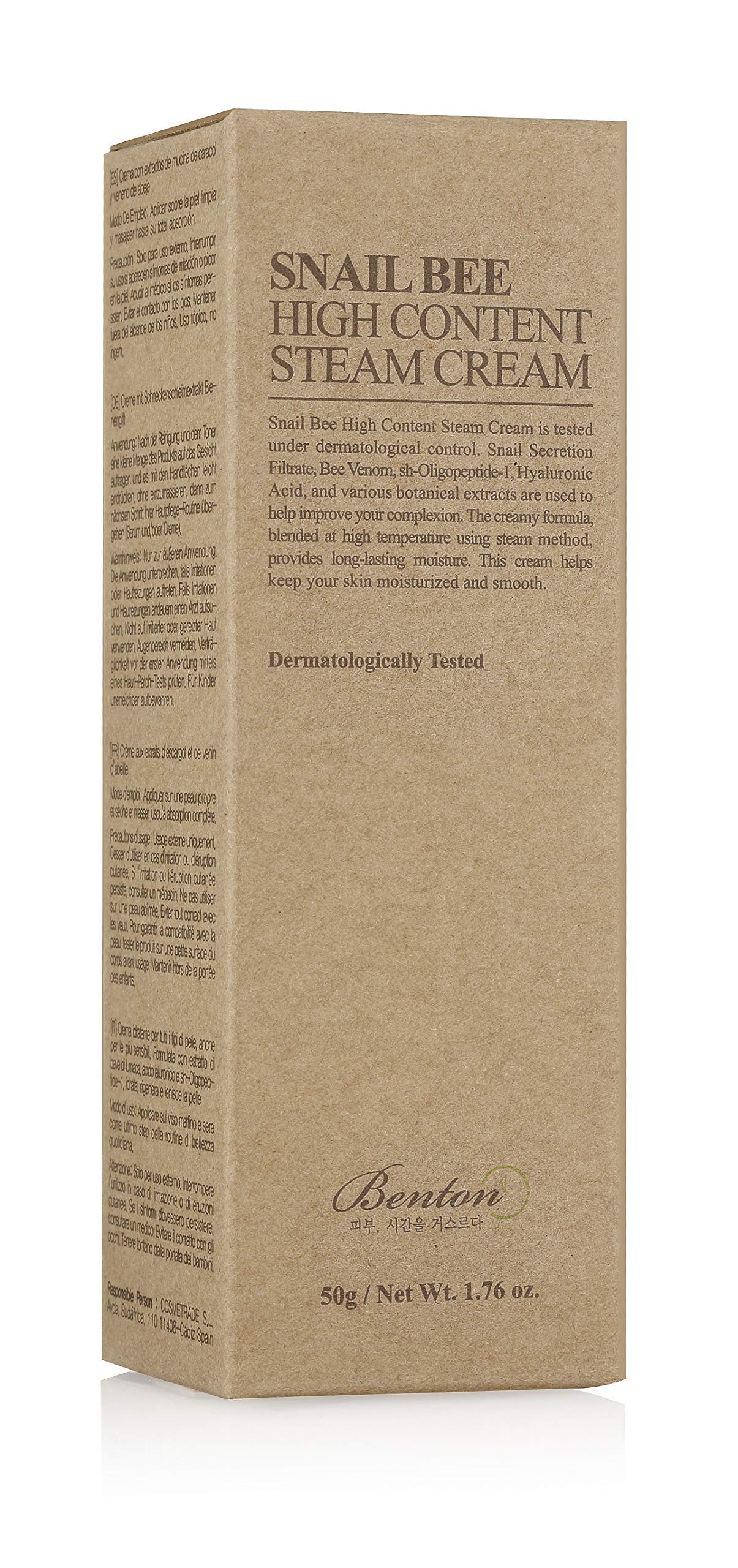 Benton Snail Bee High Content Cream Whitening, 50 G