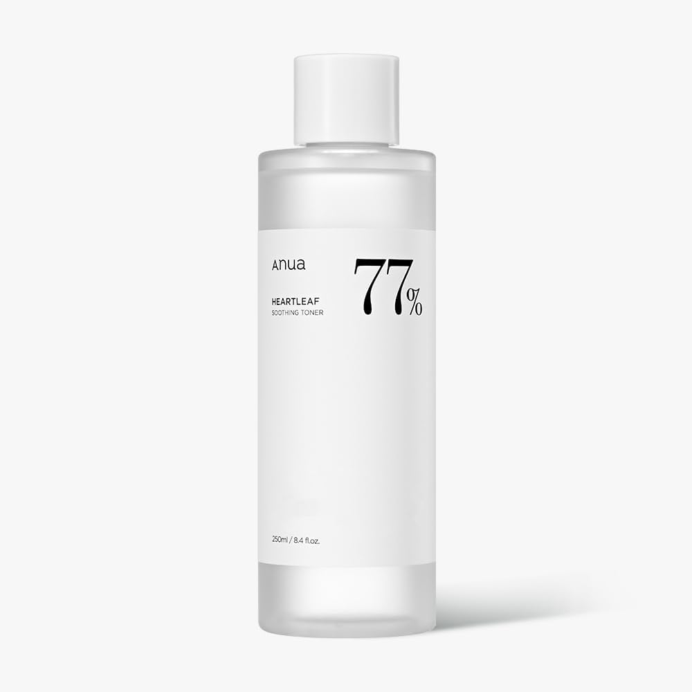 [Anua] Heartleaf Soothing Tónico Calmante 250ml 77% l pH 5.5 Calmante Para La Piel, Refrescante, Hidratante, Purificante, Libre de Crueldad, Vegano Para Sensible, Cuidado De La Piel Coreano