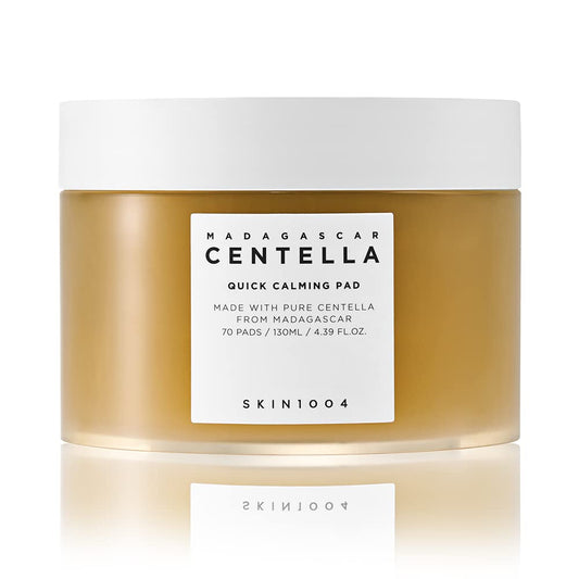SKIN1004 Madagascar Centella Quick Calming Pad 70ea (130 ml) | Efectos calmantes rápidos | Para pieles sensibles