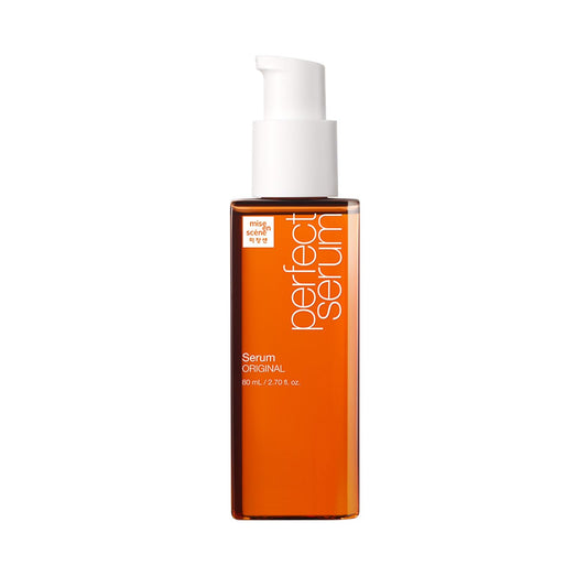 MISE EN SCENE Perfect Serum Original 80 ml (2.7 onzas) | Esencia de cabello antiencrespamiento, hidratación y nutrición para cabello dañado, decolorado y seco, aceite capilar brillante con fragancia floral | Producto coreano para el cuidado del cabello