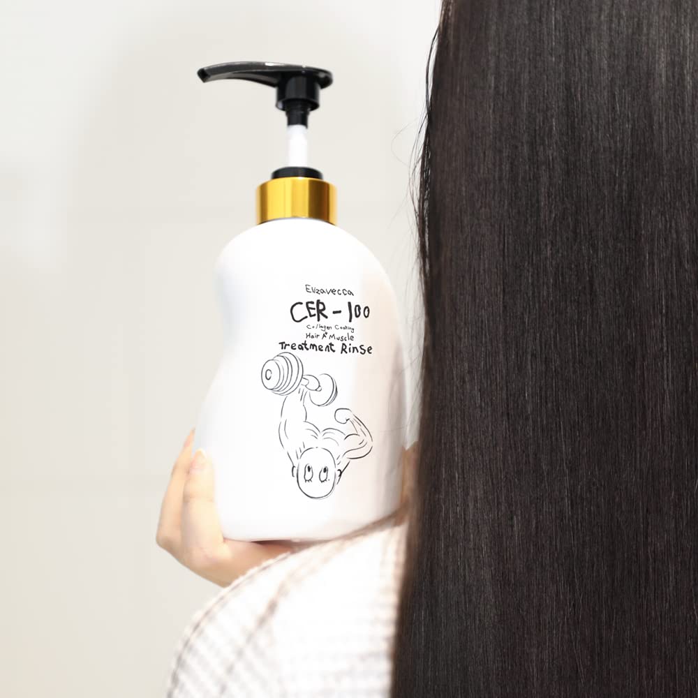 Elizavecca, CER-100, Tratamiento fortalecedor con enjuague con revestimiento de colágeno para el cabello, 500 ml