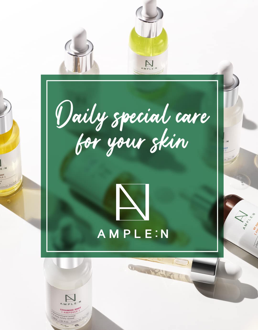 [AMPLE:N] Ampolla de chupito péptido 3.7 fl oz (100 ml) – Suero reafirmante facial antienvejecimiento y antiarrugas, potenciador de tres péptidos, visiblemente relleno, cuidado rejuvenecedor de la piel, levanta la flacidez de la piel