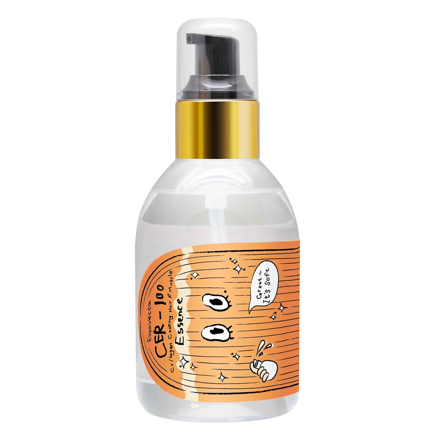 Elizavecca CER-100 Recubrimiento de colágeno Esencia muscular del cabello, 150 ml/5.07 onzas líquidas - Aceite de tratamiento sin enjuague para cabello seco y natural | K-Beauty