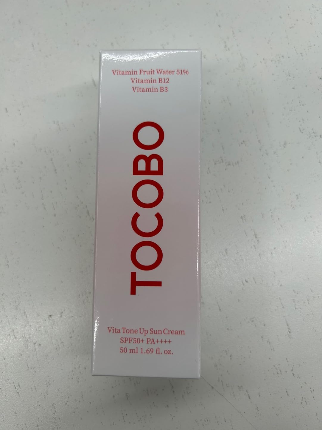 [TOCOBO] Vita Tone Up SPF50+ PA++++ 2.82 onzas / 2.82 oz | Ingredientes naturales con vitamina húmeda | Protector solar vegano para la cara