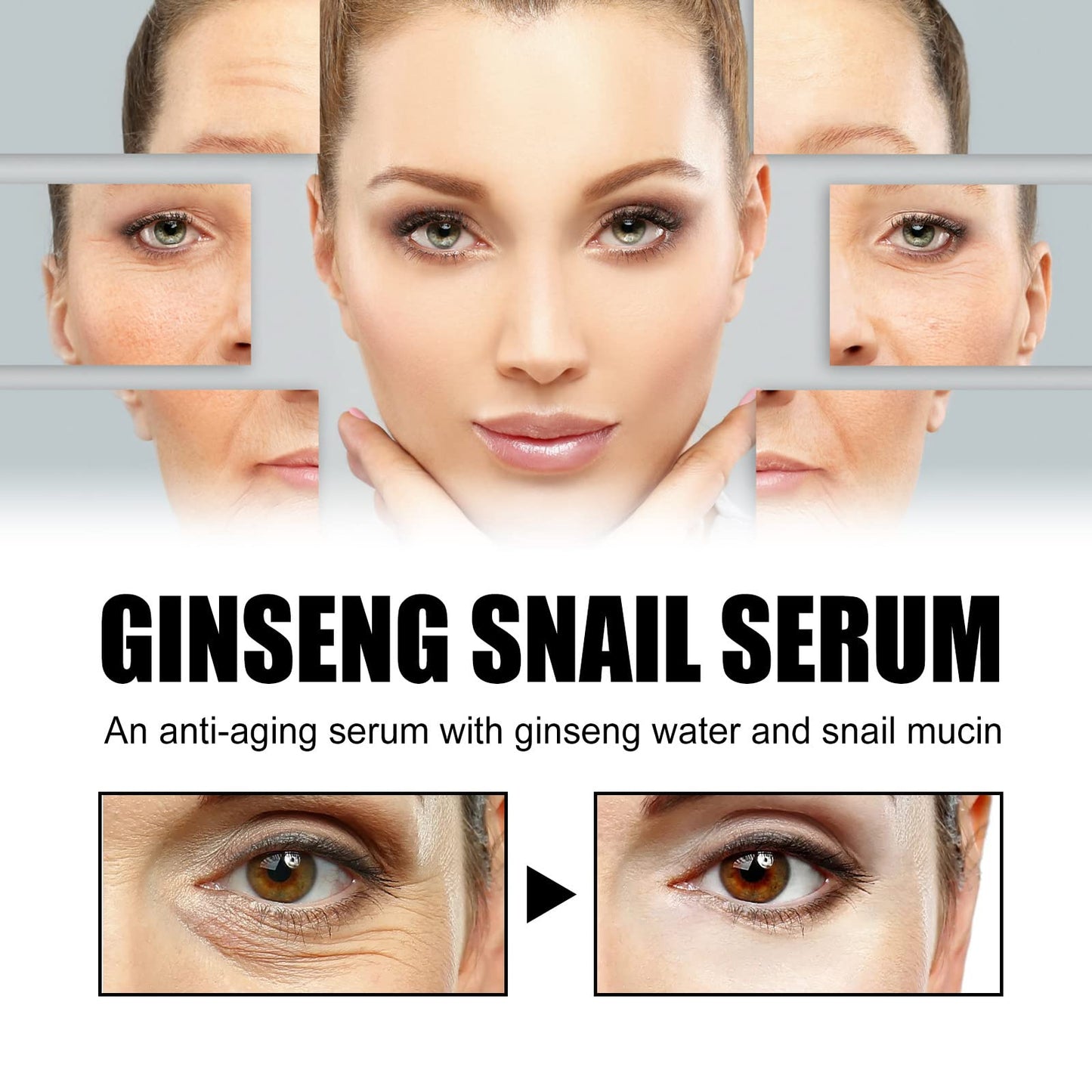 Suero Revive: Ginseng + Mucina de Caracol 30 ml