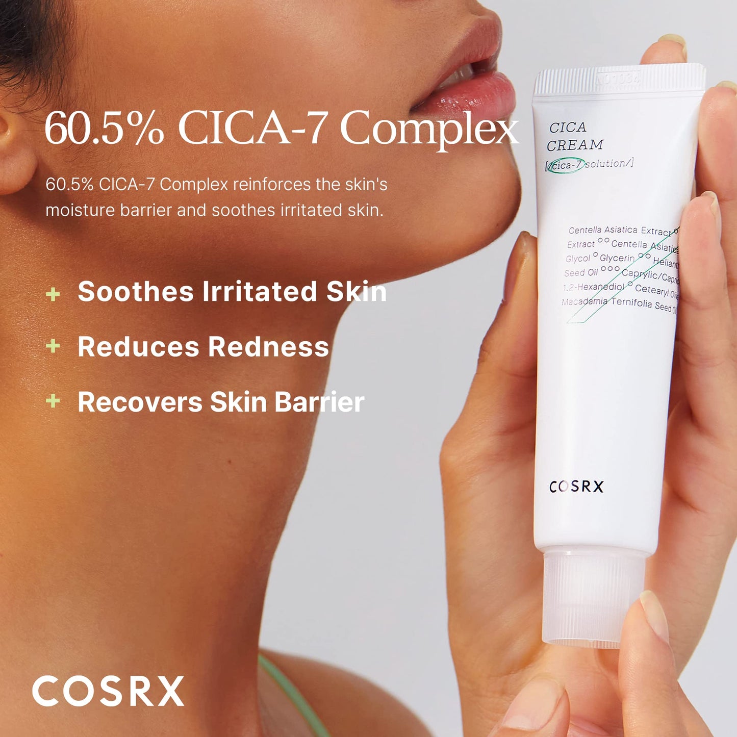 COSRX Pure Fit Cica Cream, 50ml / 1.69 fl.oz | Centella Moisturizer | Cruelty Free