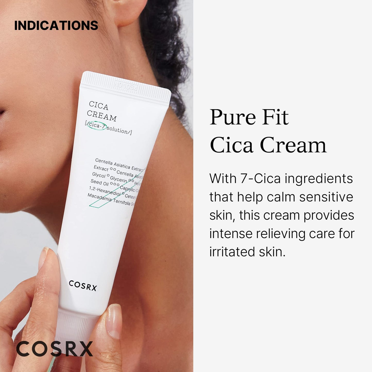 COSRX Pure Fit Cica Cream, 50ml / 1.69 fl.oz | Centella Moisturizer | Cruelty Free