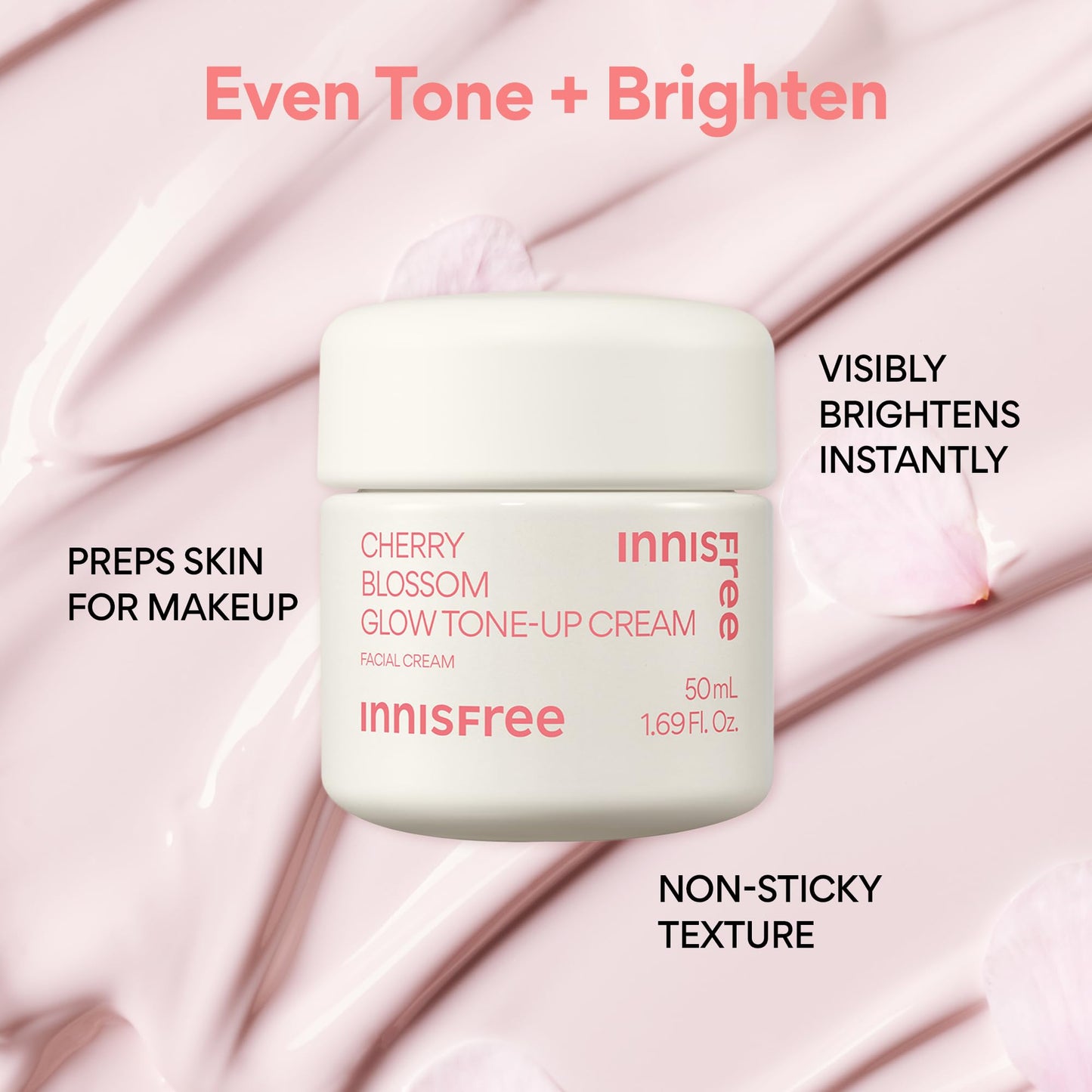 innisfree Cherry Blossom Dewy Glow Tone Up Cream Face Moisturizer